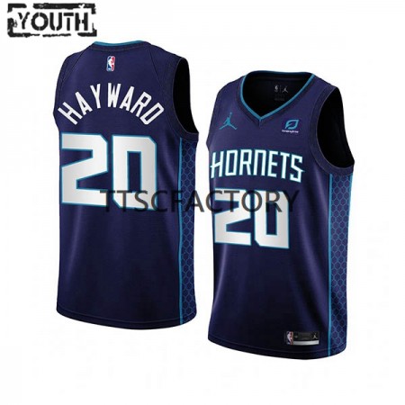 Maglia NBA Charlotte Hornets Gordon Hayward 20 Jordan 2022-23 Statement Edition Viola Swingman - Bambino